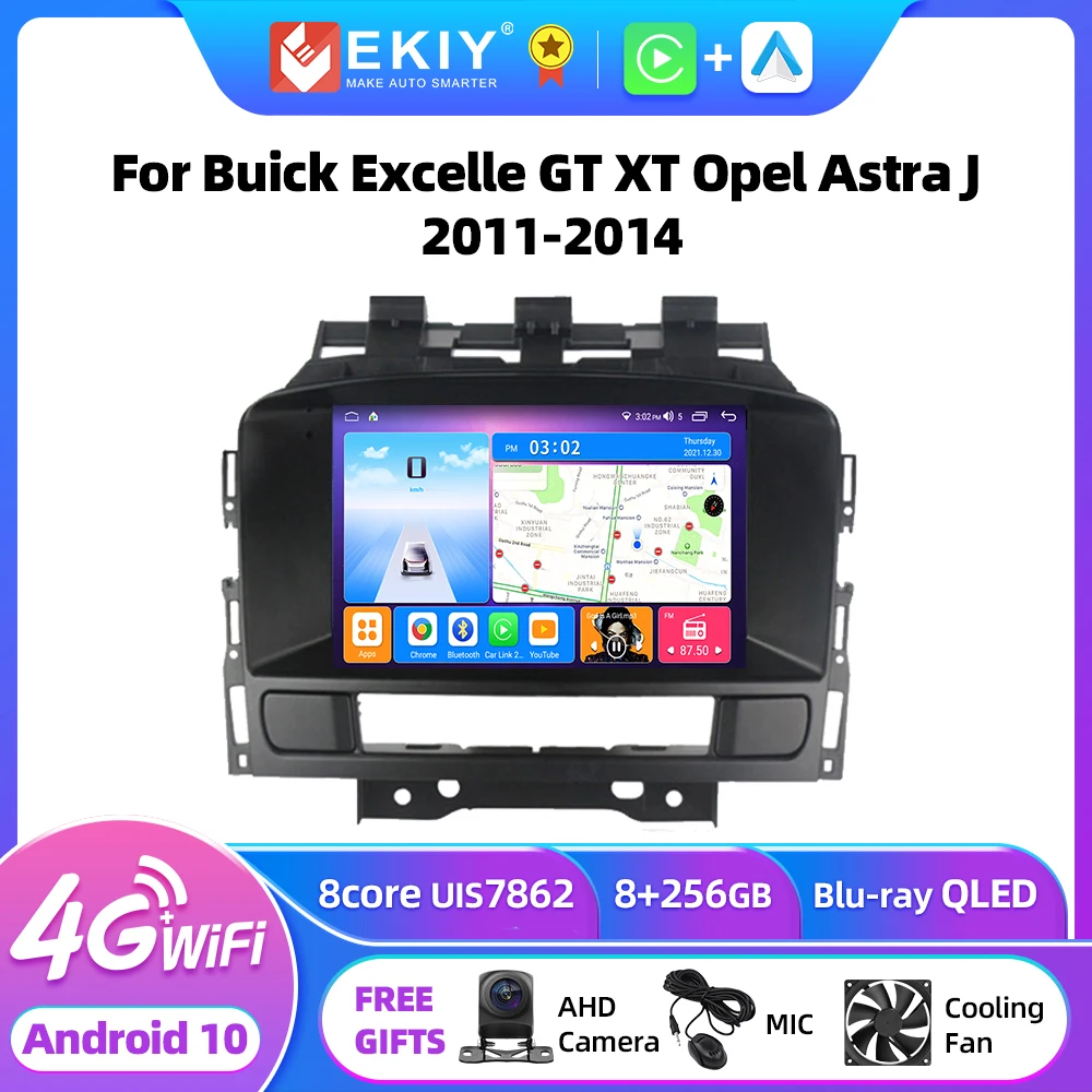 EKIY T7 Android 10 Carplay For Buick Excelle GT XT Opel Astra J 2011 2012 2013 2014 Car Radio Stereo Car Multimedia Player DVD