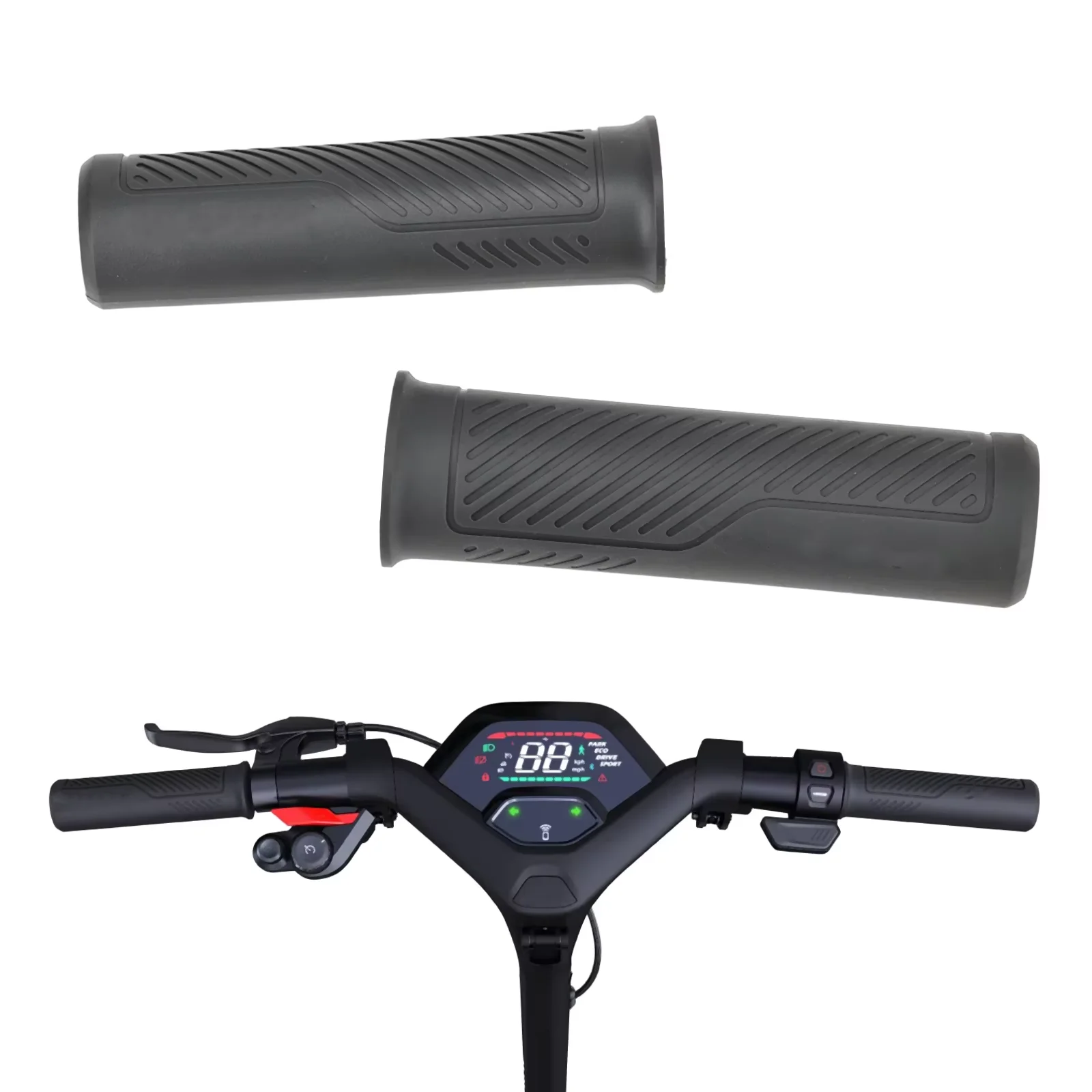 Original Handlebar Grips for Segway P65 P100 P100s Electric Scooter KickScooter Anti-slip Rubber Cover Left Right Handle