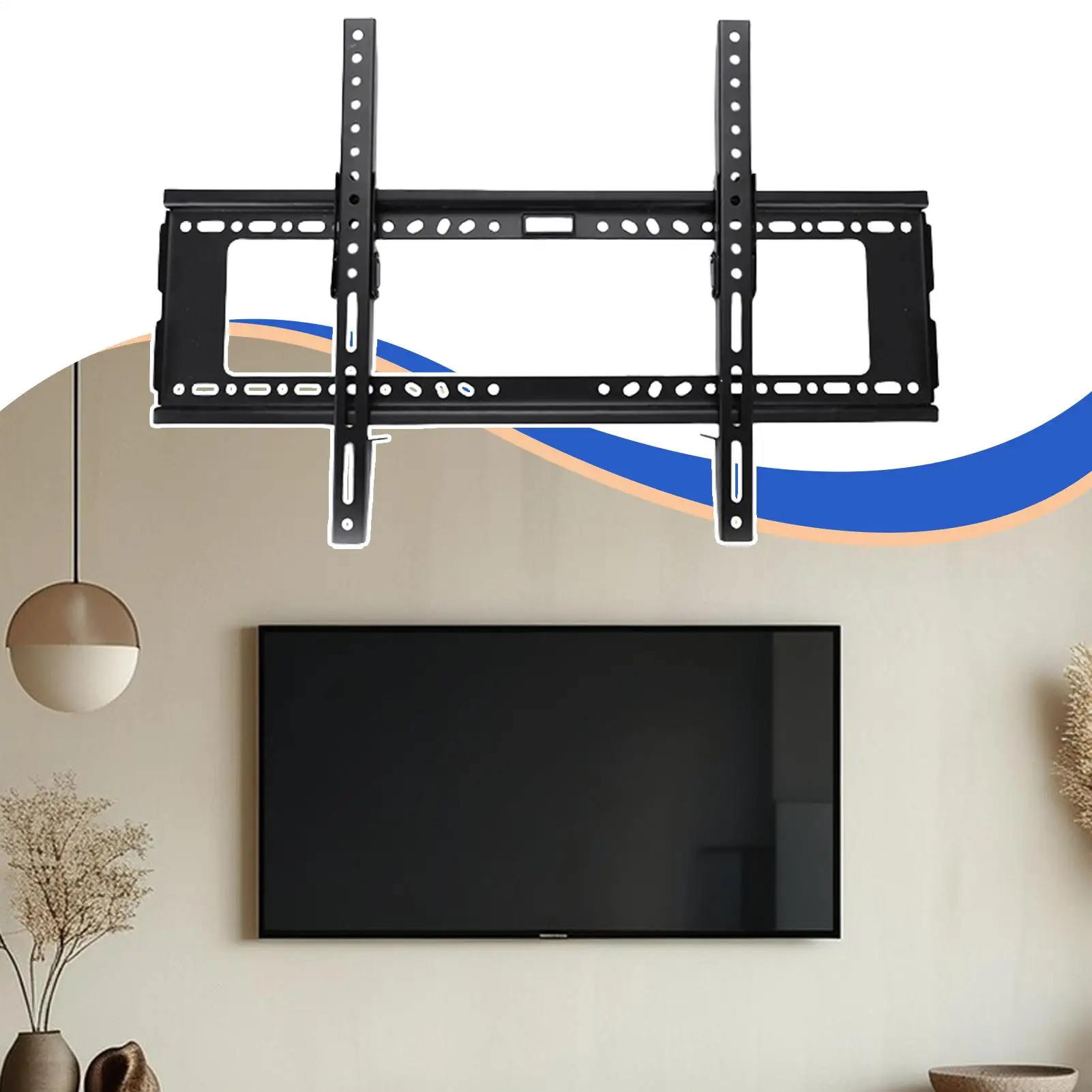 Tv Wall Mount Bracket เอียง Tv Wall Mount ปรับติดตั้งง่าย Stable สําหรับโฮมเธียเตอร์ห้องนอน 32-70 นิ้ว