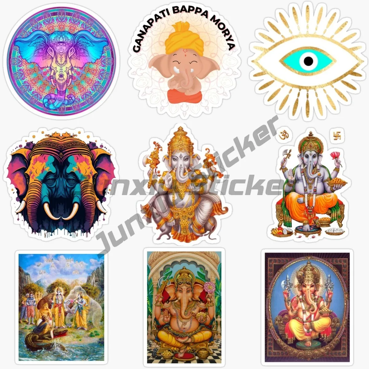 

India Ganesha Vinyl Car Stickers Vehicle Scratch-proof Snowboard Window Decal Custom Printing Decor