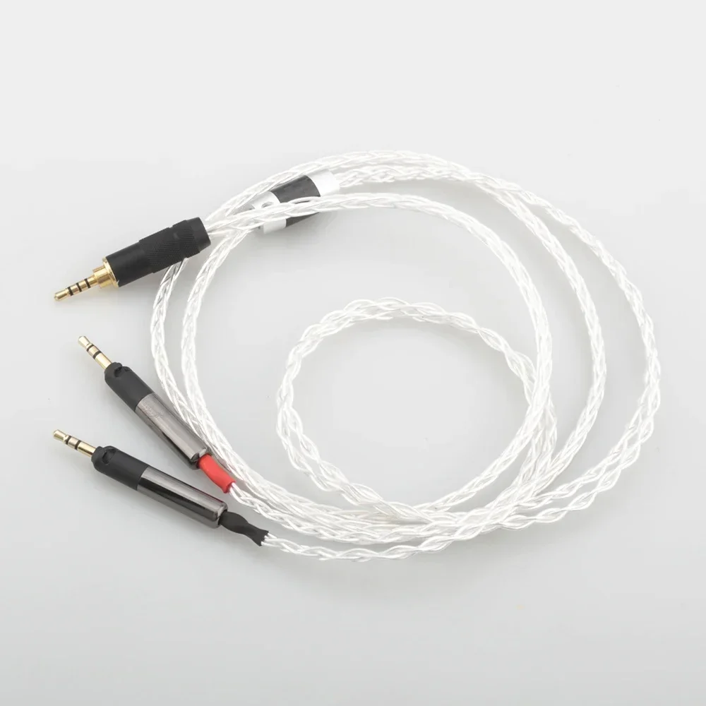 Audiocrast 2,5 mm zbalansowany 8-rdzeniowy posrebrzany kabel słuchawkowy do ATH-R70X