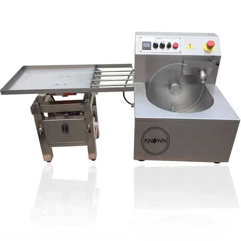 Tabletop Vibration Table Chocolate Tempering Machine  8kg/batch Small Mould Chocolate Molding Melting Machine