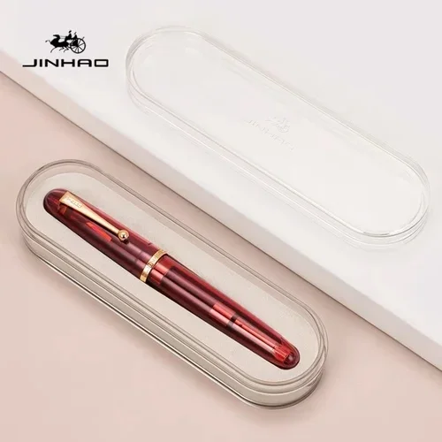 Jinhao 9019 Fountain Pen Transparent Color Resin luxury Pen 0.38/0.5/0.7mm Writing Ink Pens Stationery Office School Supplies image 3