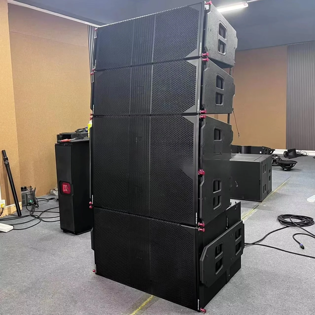 Duale bidirektionale 12-Zoll-Line-Array-Lautsprecher 1200 RMS SAWA Bühnen-Audio-Kirche im Freien