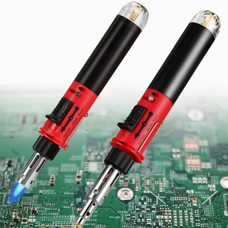 Portable Electric Soldering Iron Set Self-Ignite Instant Start Adjustable Flame Control Welding Tools