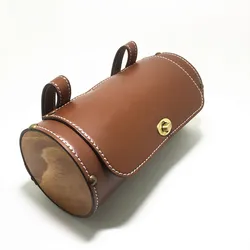 Shipping Bicycle Retro Tail Car Before The Handle Bag Leather Logs Round Bag Bicycle Bags Q398