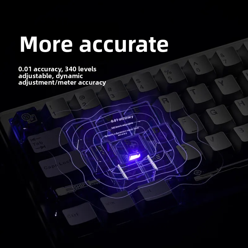 AULA King68 Inductive Axis Keyboard RT0.01 Low Latency 8K Return Rate Gasket Structure Full Key Hot Swappable Gaming Keyboard