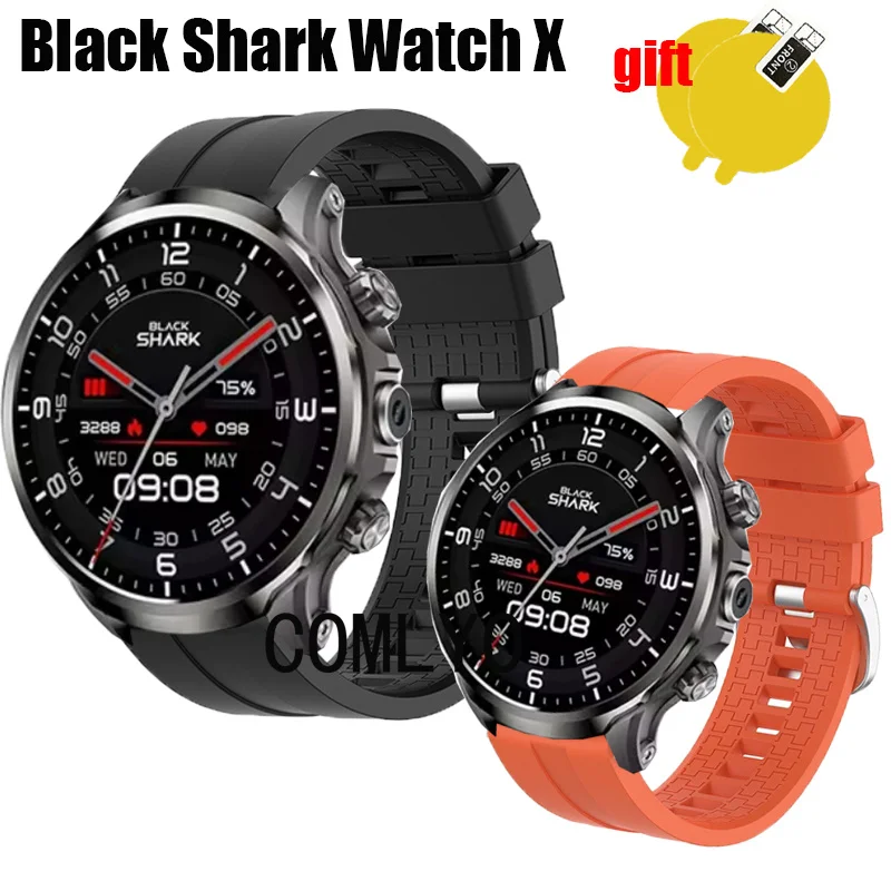 Wristband for Black Shark Watch X Strap Band Belt Silicone Smart watch Bracelet Screen protector film For women men