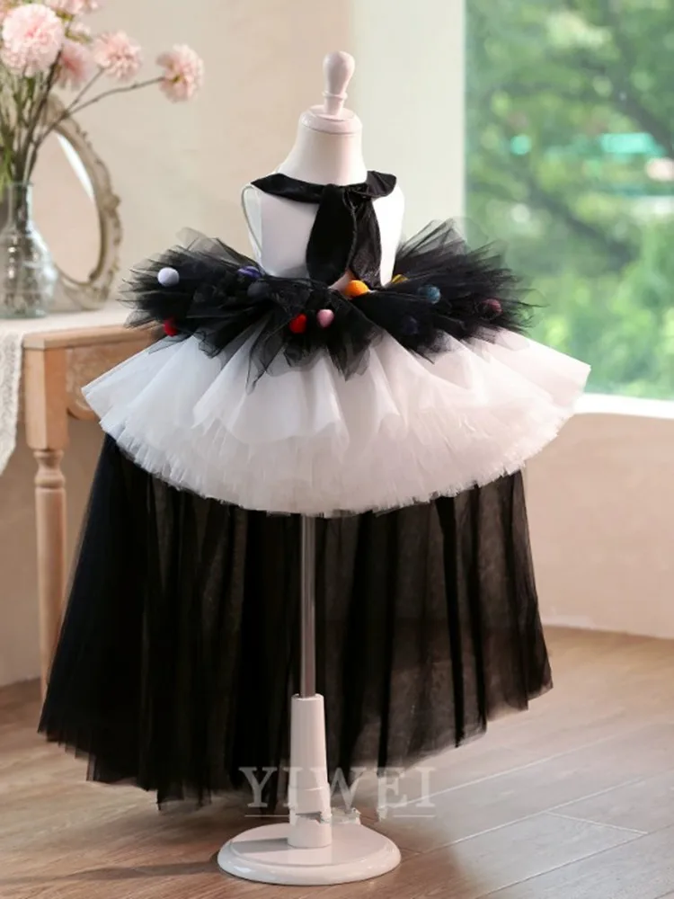 High Quality Children's Evening Dress Host's Piano Performance Costume Wedding Birthday Party Gown  A5010 Kids Graduation Dress