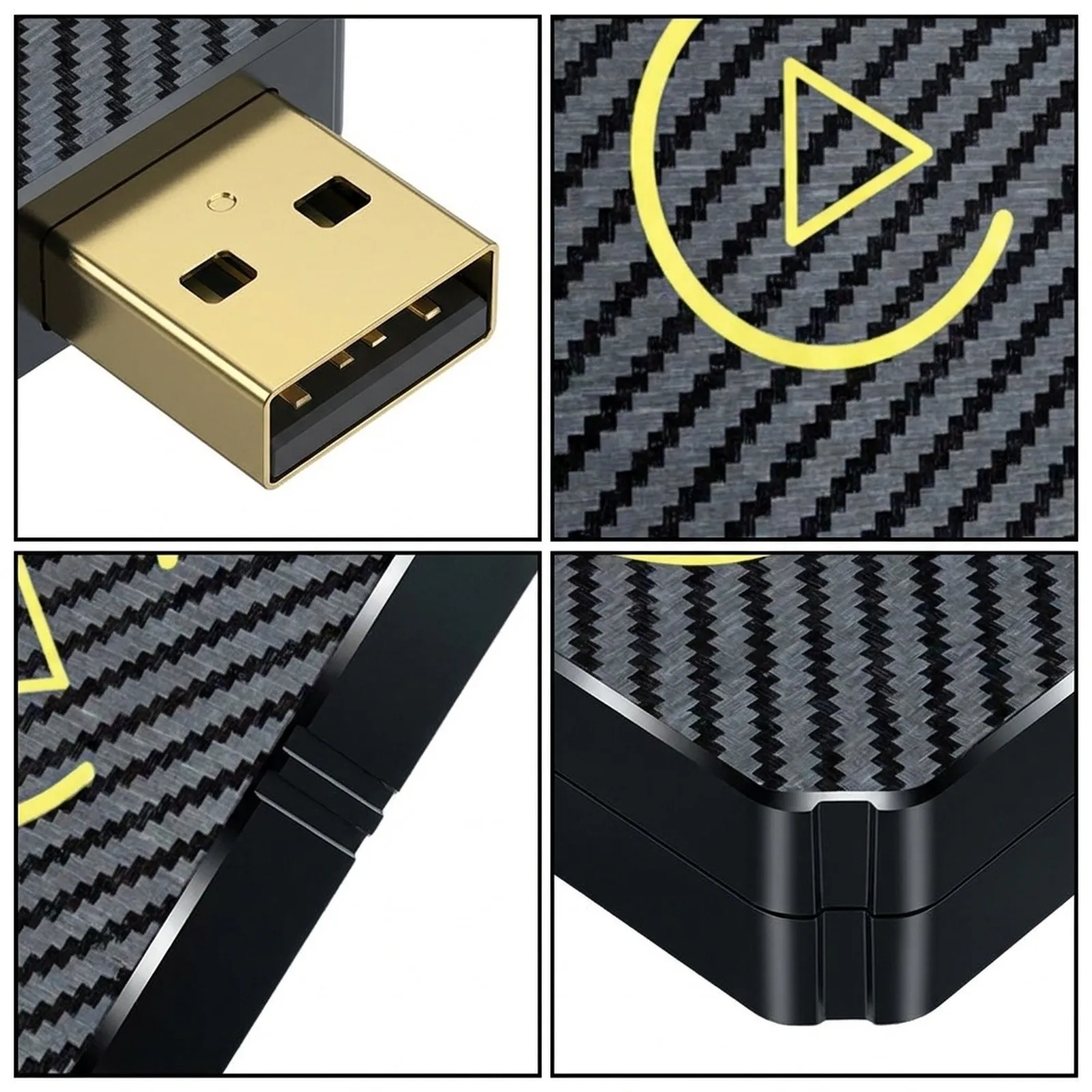 2 In 1 Adapter Carlink USB Compatibility Adapter Stable Performance for versatile Use Compact Design Easy 2 In
