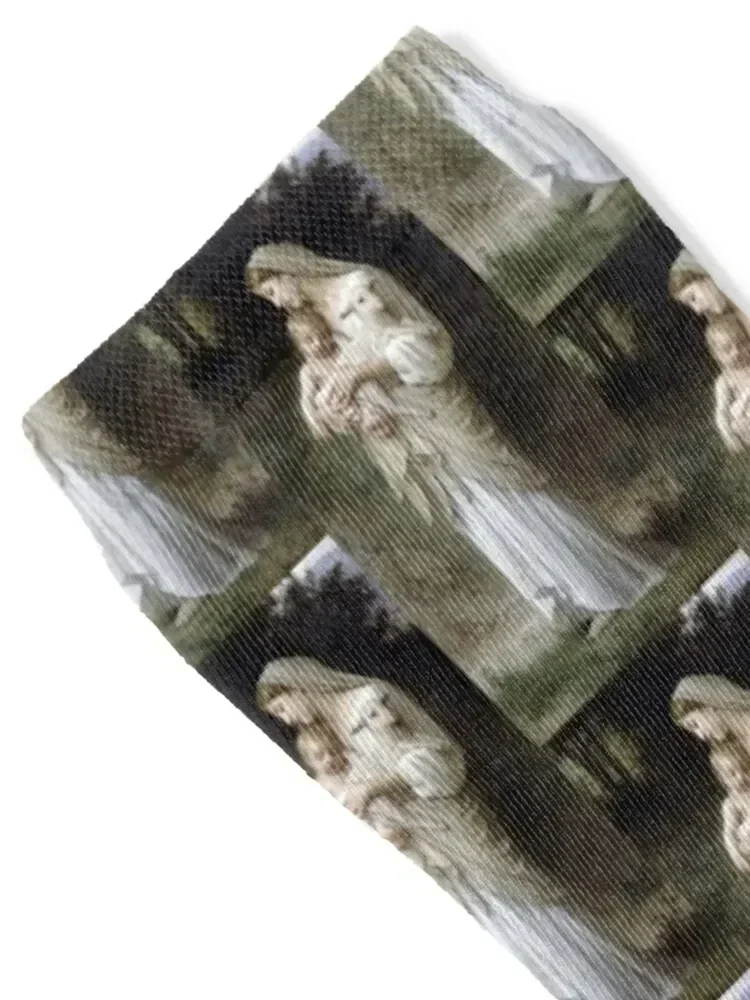 Innocence by William Bouguereau 'Linnocence' Socks essential sports stockings Stockings compression Sports Socks Woman Men's