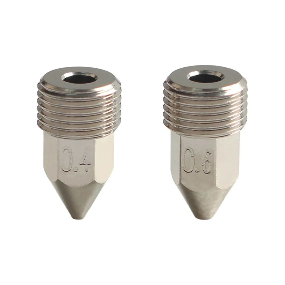 

New High Flow 0.4mm/0.6mm Nozzles for Revo Hotend Extruder Hardened Steel/Copper/Titanium /TC4 Material for REVO Hotends