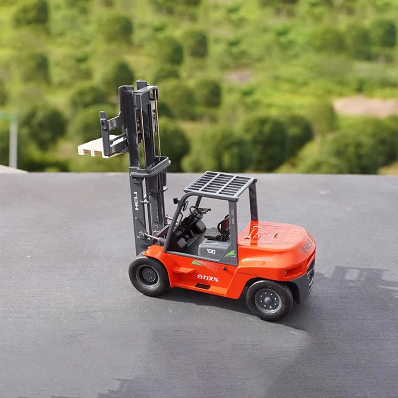 1:25 Heli G سلسلة 3T بطارية رافعة شوكية التوازن الثقيلة رافعة شوكية آلات دييكاست سبيكة نموذج جمع شاحنة عرض لعبة هدية