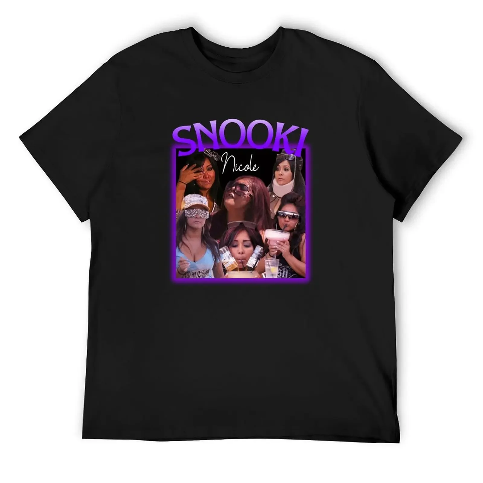 

Snooki T-Shirt rapper graphic tees Blouse blacks anime clothes mens cotton t shirts