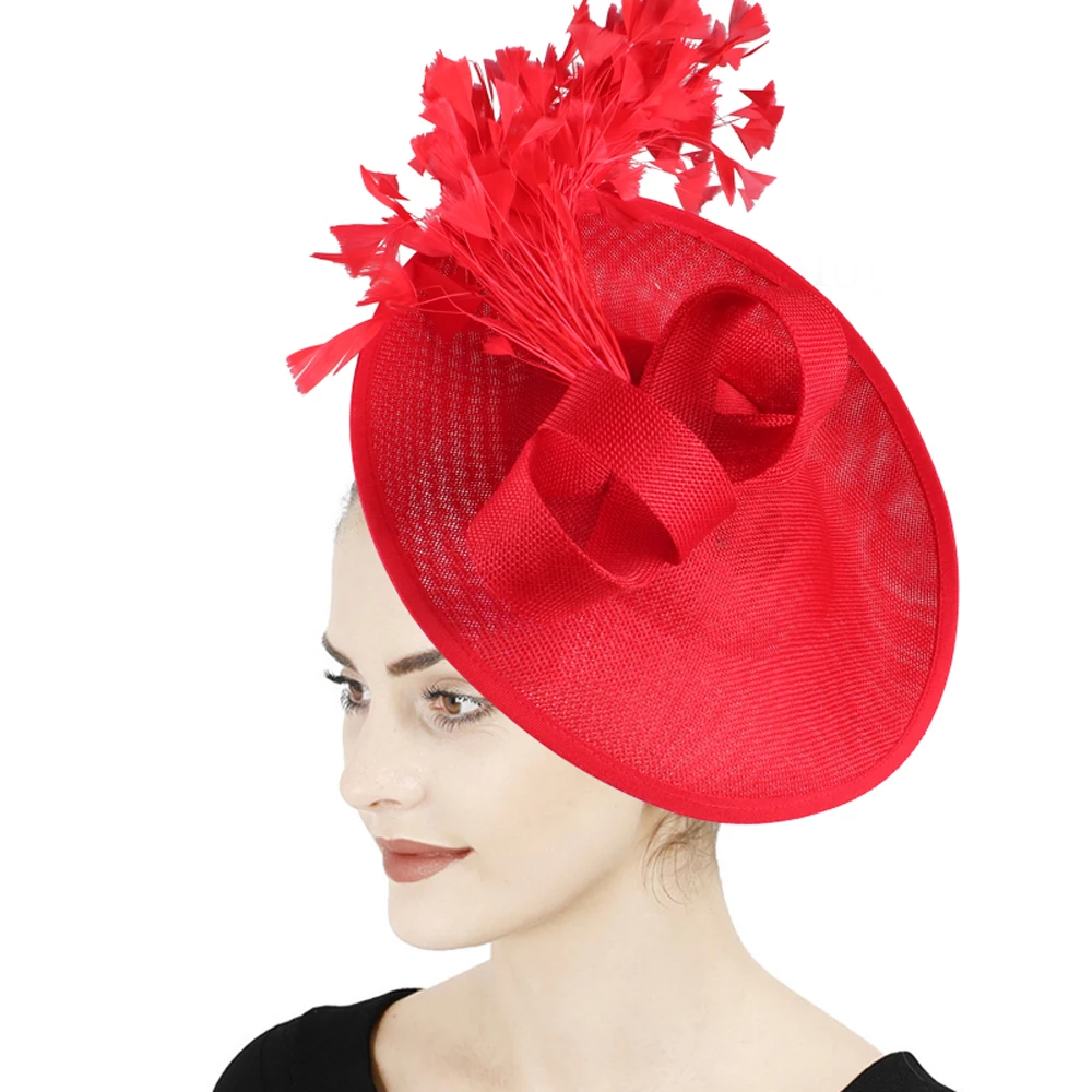 

Wedding Party Show Hats Bride Headdress Formal Dress Millinery Cocktail Headwear Hair Accessories Handmade Headband French hat