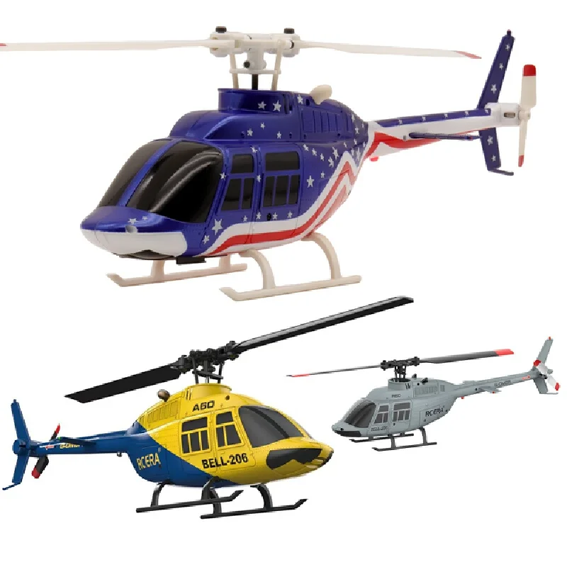 

In Stock RC ERA Remote Control Helicopter Bell 206 A60 4 Channel optical flow positioning For Adult Outdoor Flying Hobby