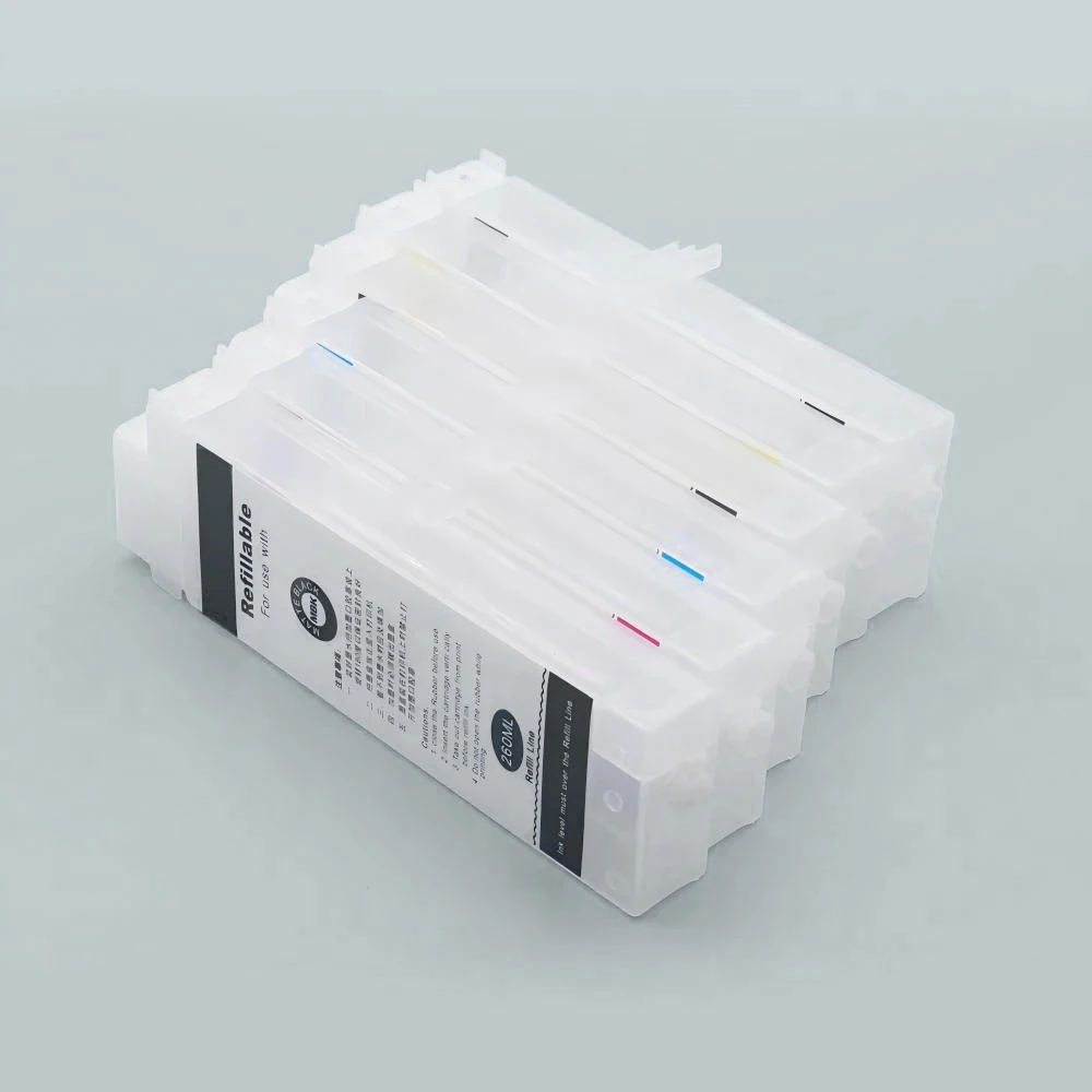 260ml PFI 102 PFI-102 PFI102 Refillable Ink Cartridge With Chip For Canon iPF500 iPF510 iPF600 iPF605  iPF610 iPF700 iPF720