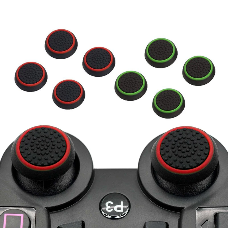 4 pcs Analog Thumb Stick Grips Cover for PlayStation 5 4 PS5 PS4 Pro Slim for PS3 Controller Thumbstick Cap for Xbox 360 One X S