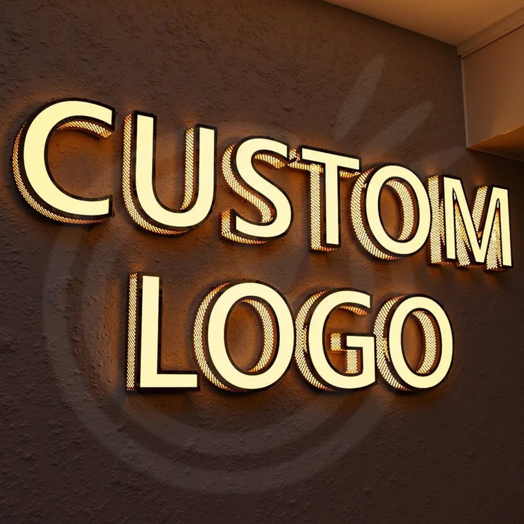 맞춤형 펀칭 구멍 조명 문자 간판 3D LED 채널 문자 LED 간판 (비즈니스용, 실외 광고 간판)