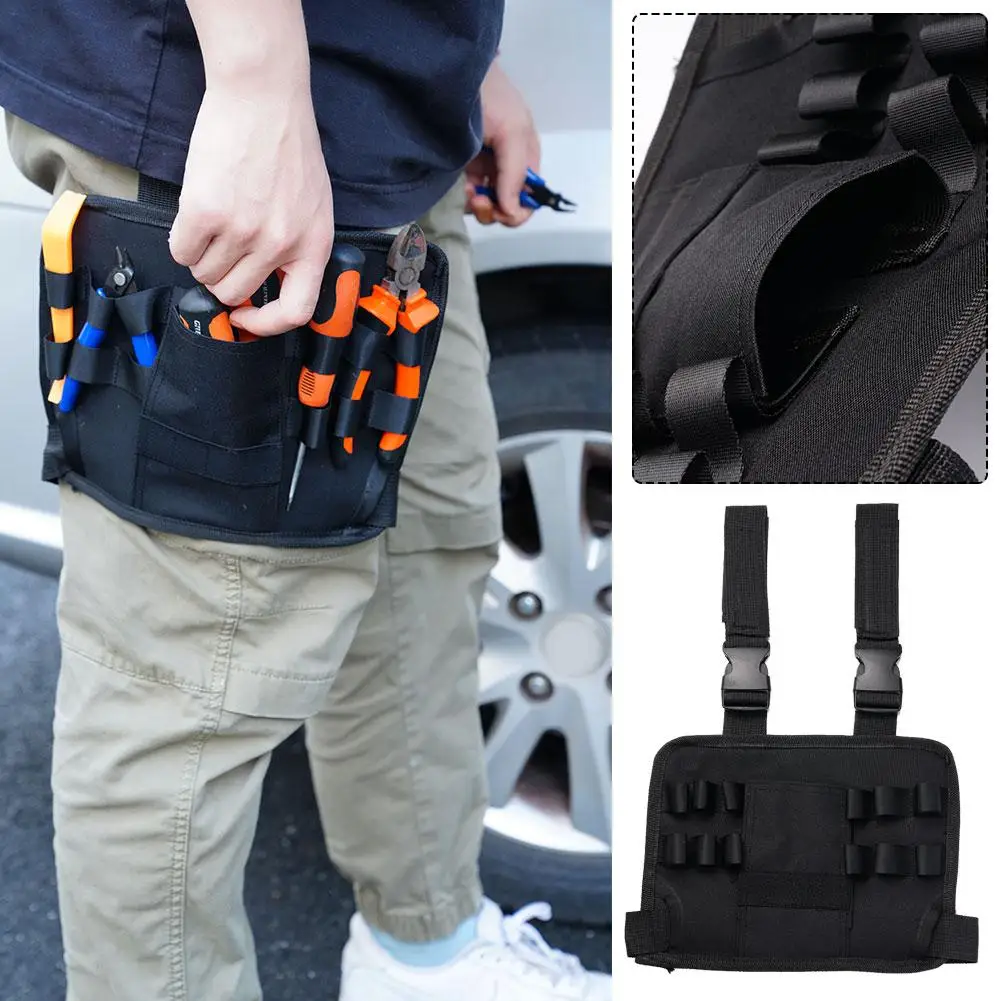

Tool Bag Belt Work with Belt Clip Holster Leg Tool Pouch Tactical Waist Bag Electrician Tool holder pocket for Men Maintenance