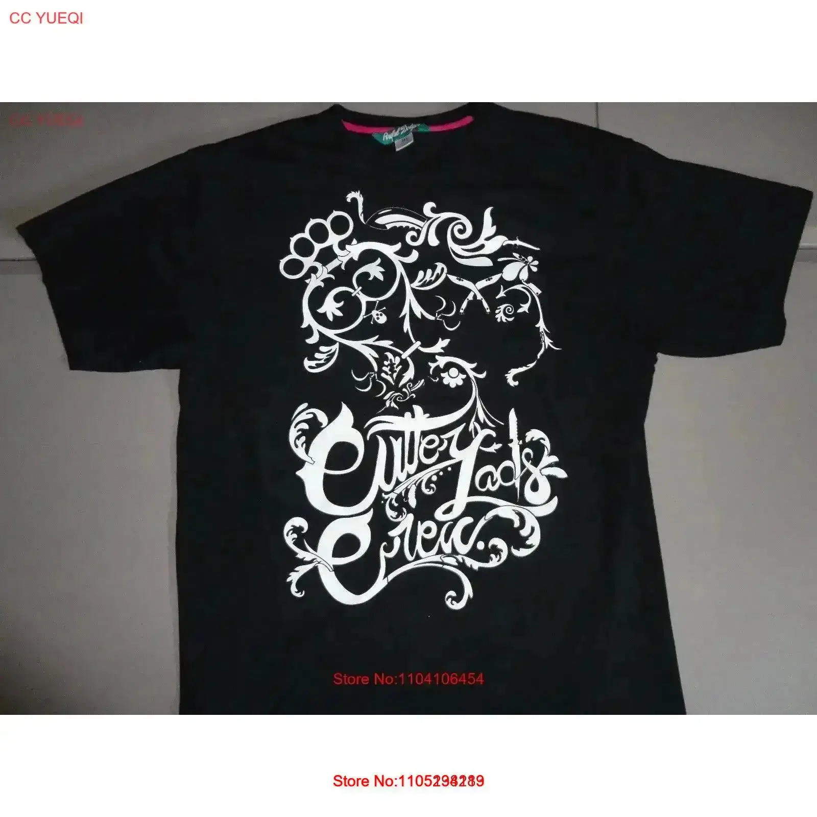 Black Artful Dodger Cutter Lady Crew Ladies T Shirt L Very Nice Free US Shipping vintage Washed Breathable Slightly Soft homme