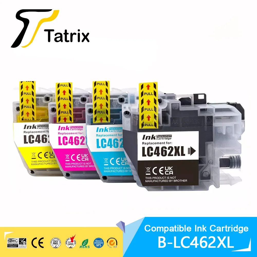 Tatrix High capacity LC462XL Compatible Ink Cartridge For Brother MFC-J2340DW,MFC-J2740DW,MFC-J3540DW,MFC-J3940DW printer