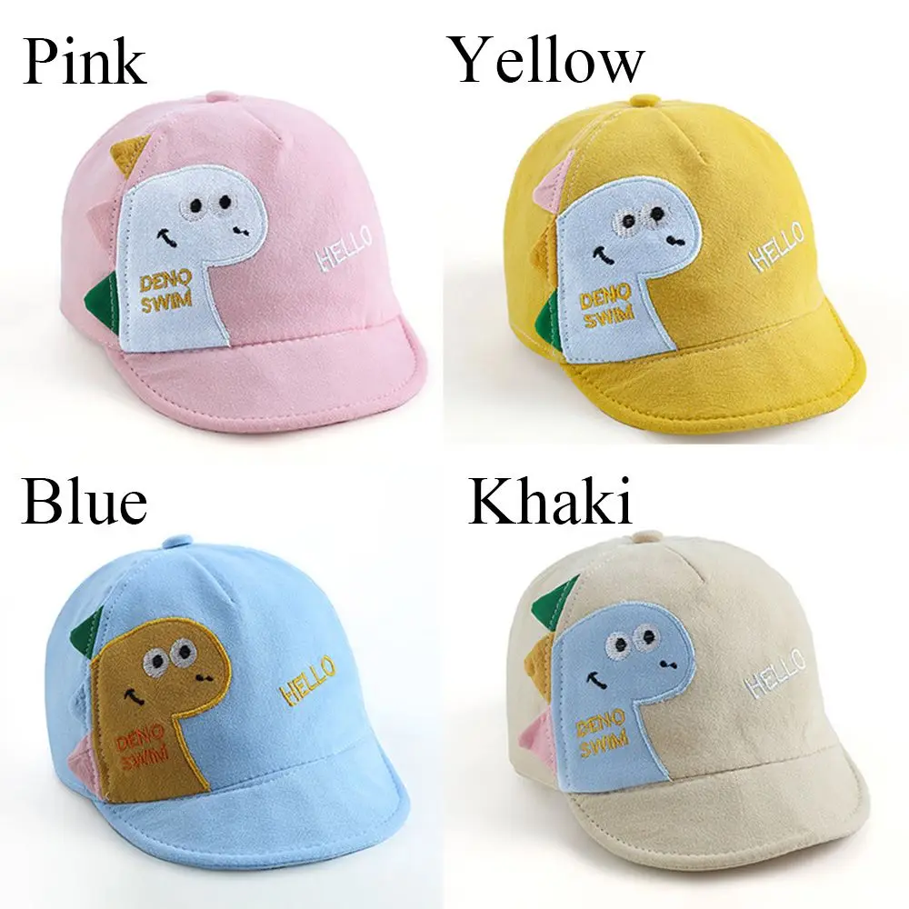 Summer Mesh Cartoon Dinosaur Baby Baseball Cap Kids Boys Girls Sun Hat Outdoor Toddlder Children Adjustable Cap