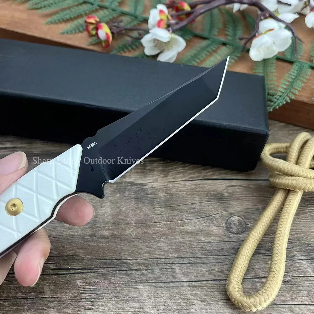 Couteau d'auto-défense en plein air, utilitaire de Combat, transport quotidien, multi-outils, aventure Camping survie, couteau à lame fixe, manche G10