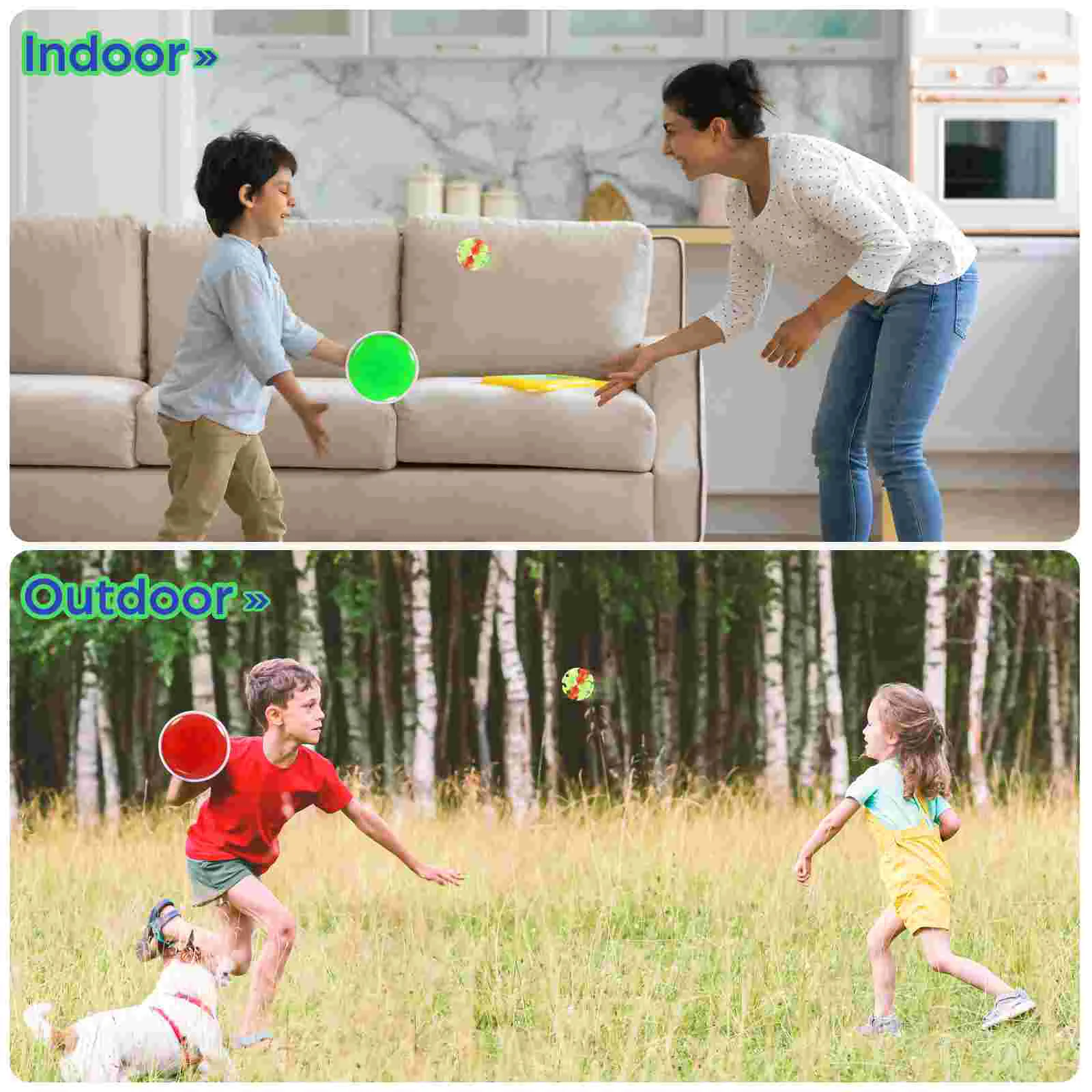 Toy Sticky Cricket Sucker Ball Throw and Catch Interactive Toy Stick Ball for Children Blue Stick Sticky Ball