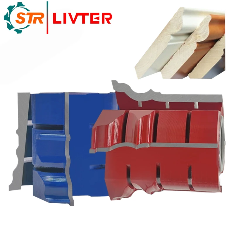 

Woodworking tools Base line knife Four-sided planer combination line forming end mill Wooden door flower alloy knife