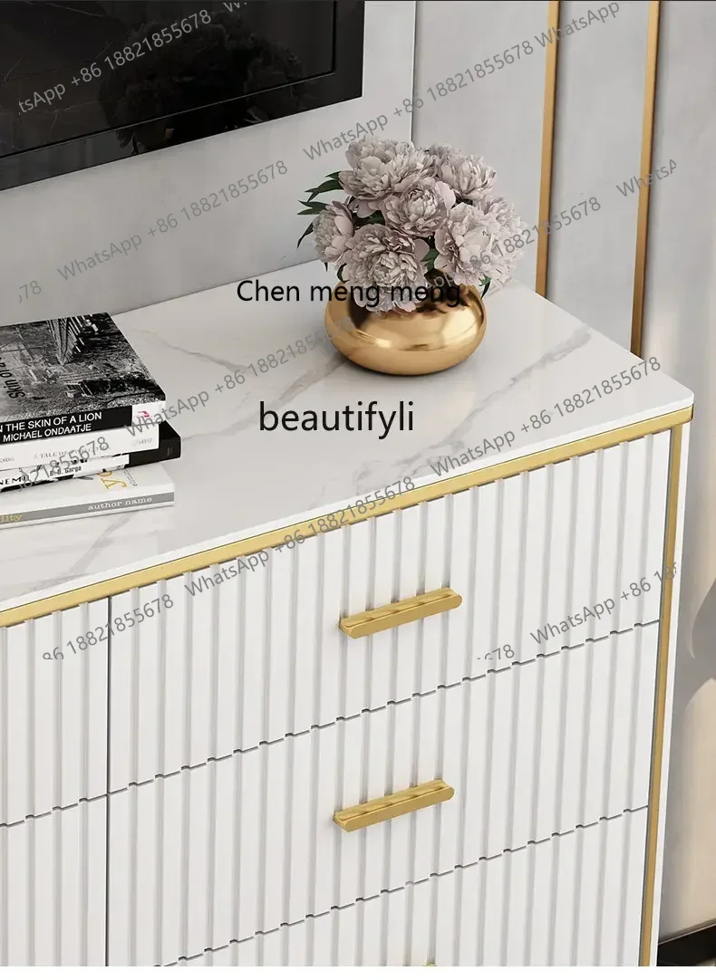 ss 8617  Chest of Drawers Simple Modern Living Room Locker Five-Bucket Cabinet Drawer Wall-Mounted Storage Cabinet