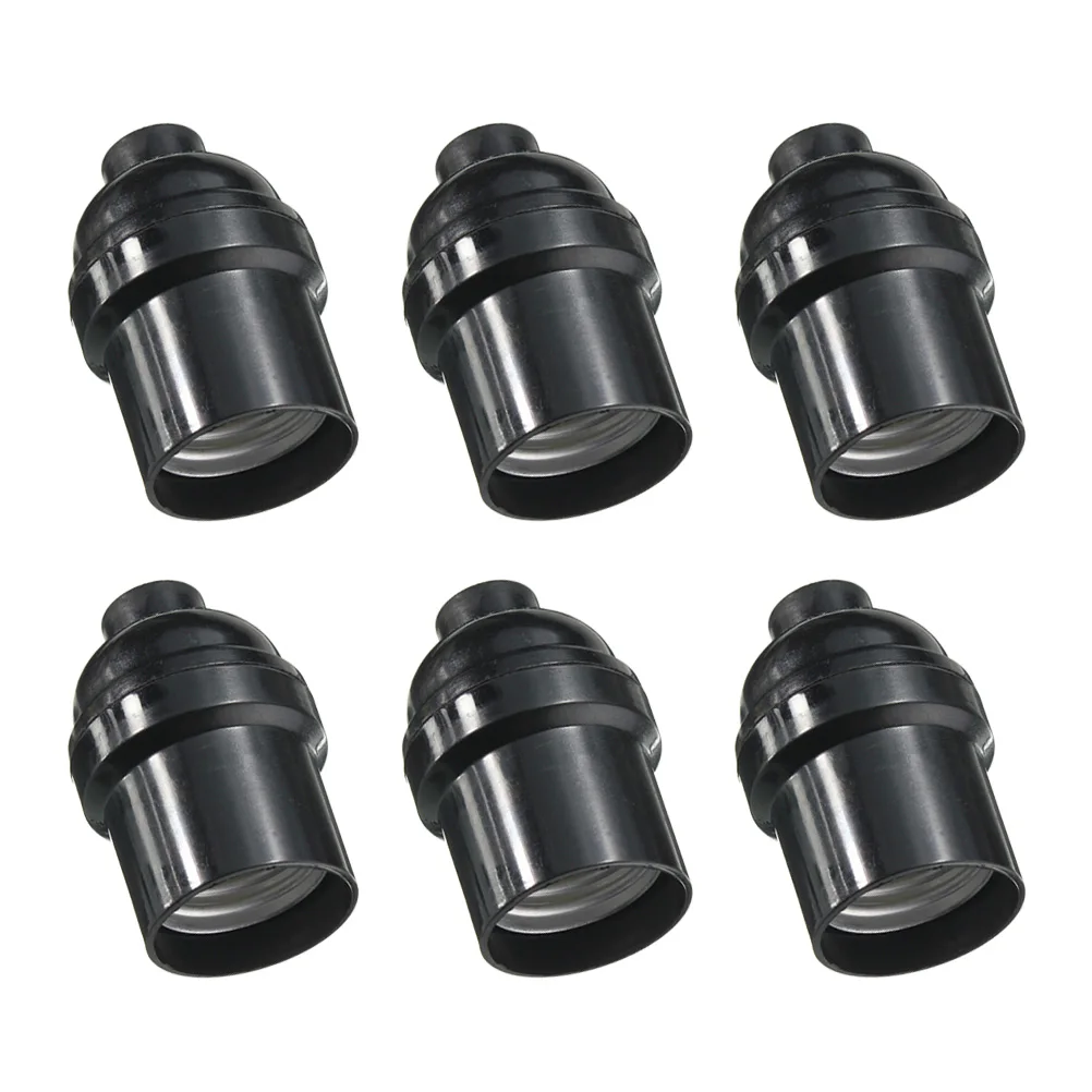 

6pcs Lamp Holder Durable E27 Screw Base Suitable LED Incandescent Retro Home Decor Safe Reliable Courtyard DIY Projects