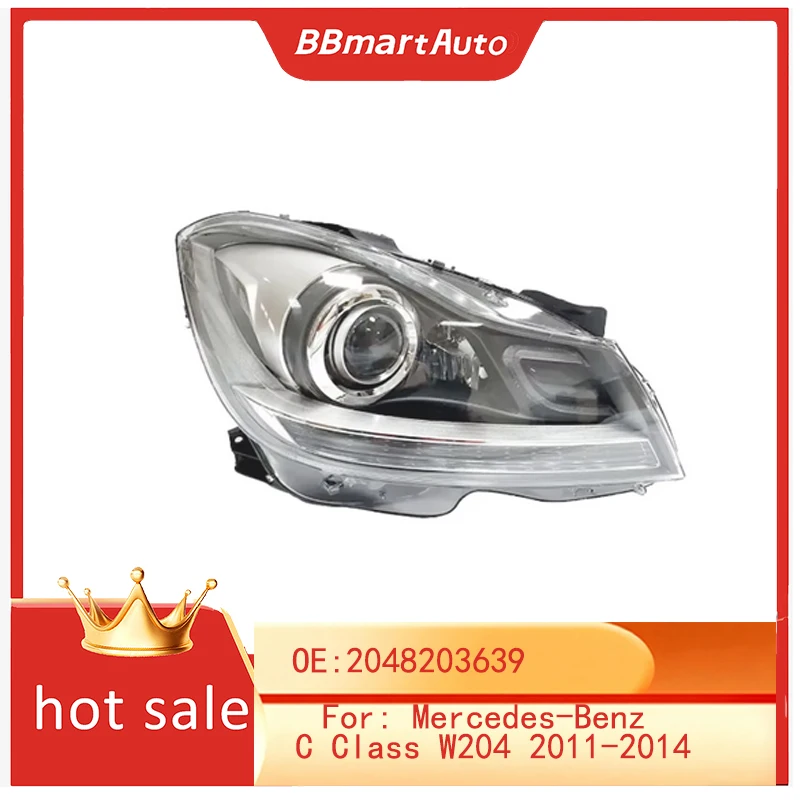

BBmartAuto Parts 1pcs Xenon Headlight Assembly R For Mercedes-Benz C Class W204 2011-2014 OE 2048203639
