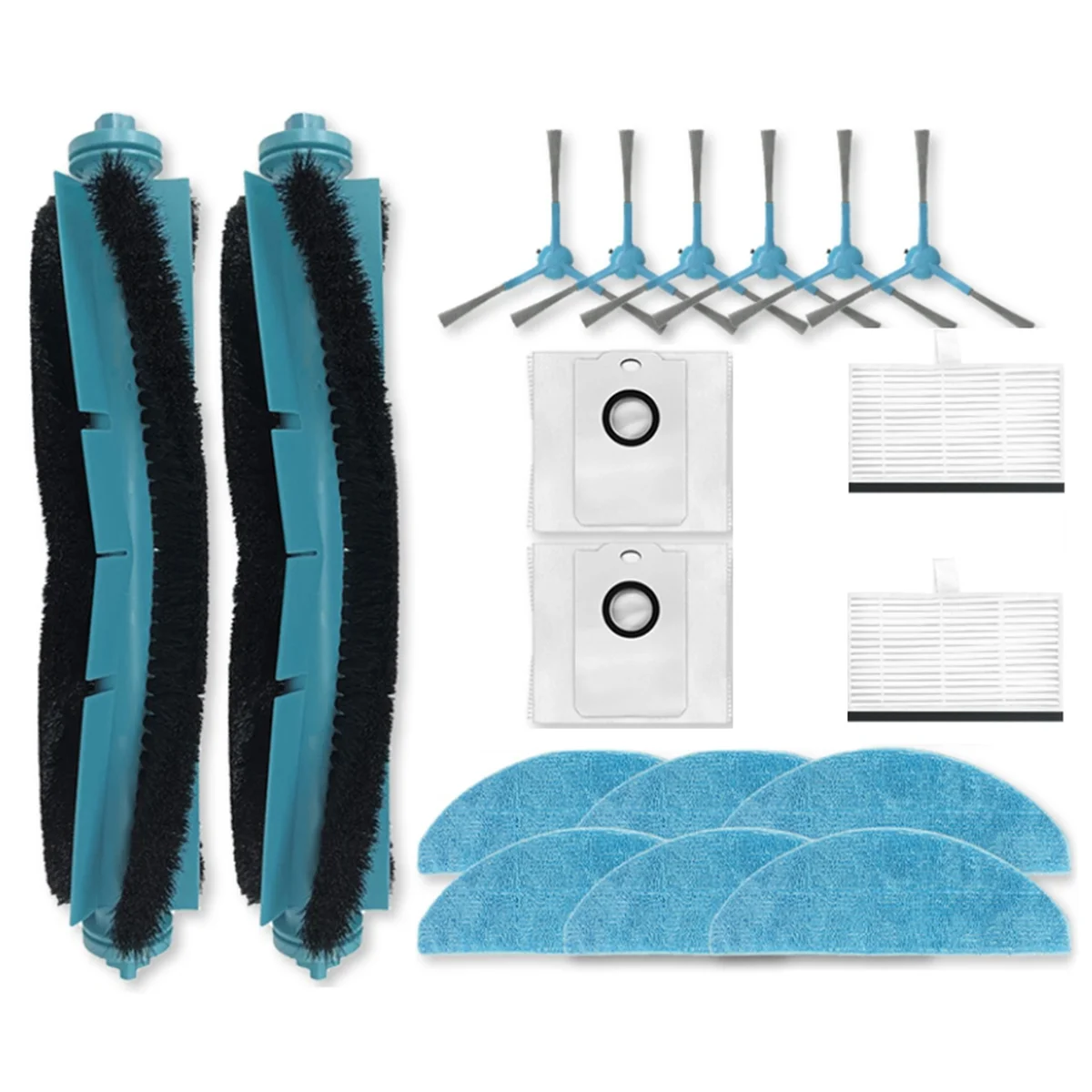 18 шт. для 7490 Immortal/8290 Immortal вакуумные запасные части, подушечки для швабры, HEPA-фильтр, мешок для пыли