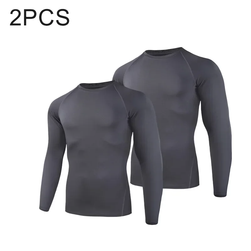 طقم تي شيرت رياضي بأكمام طويلة لعام 2025 مكون من قطعتين، رائع وجيد التهوية في الشارع