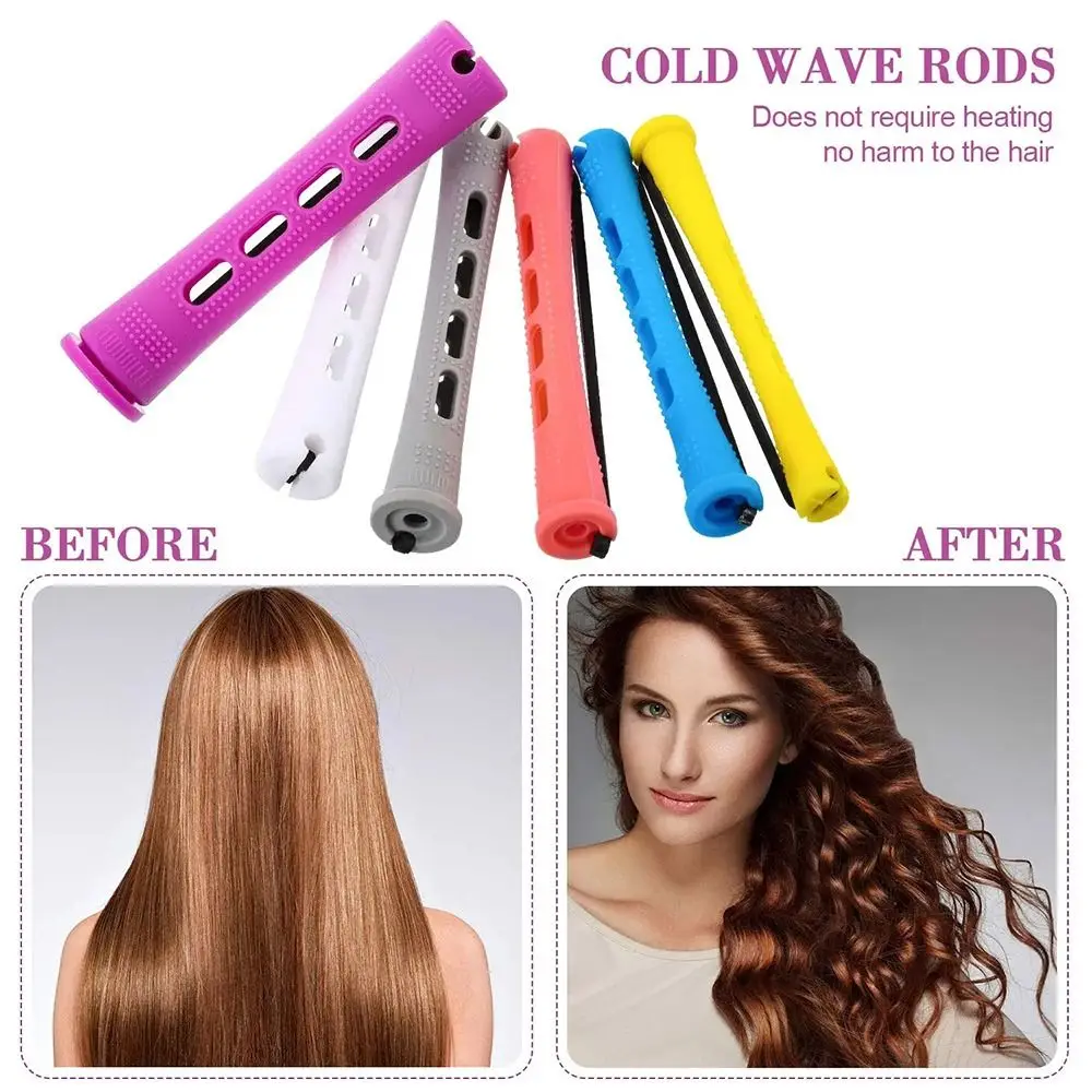 Elastic Rubber Band Care Hair Perm Rollers DIY Professional Curling Maker Harmless to Hair Wave Curly Perm Rods Salon