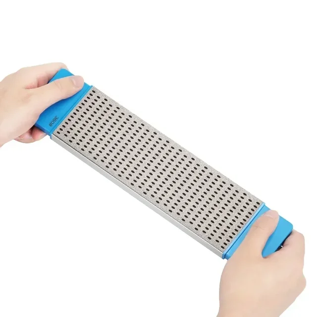 360/1000 grys Skate Shoe Iceboard Trymer do krawędzi lodu Ceramiczna osełka Diamentowa ostrzałka z uchwytem Stojak na wspornik