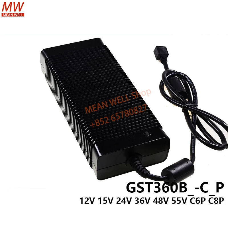 

MEAN WELL Power Supply Original 360W AC-DC High Reliability Industrial Adaptor GST360B12-C8P GST360B24-C6P GST360B36-C6P