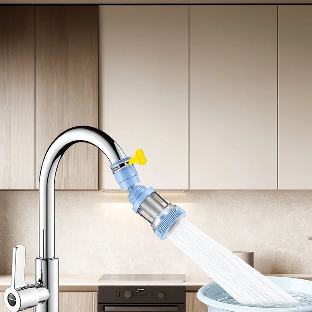 Universal Kitchen Faucet Aerator Swivel Filter Sprayer Extension Attachment Anti Splash Water Saving Tap Nozzle Tool