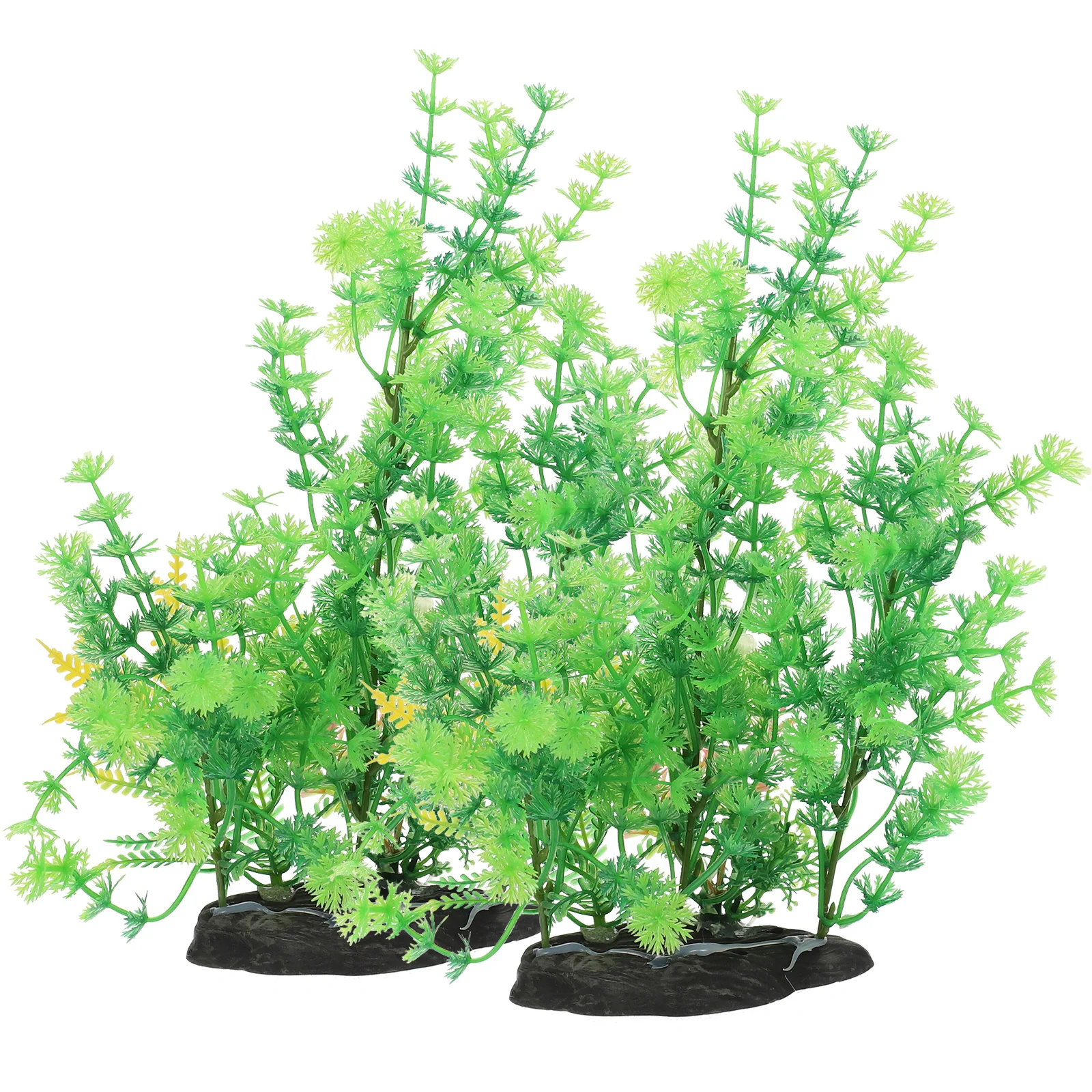 

2 Pcs Fish Tank Plant Plants for Fish Tank Decorations Replaceable Artificial Grass Supplies L scape Accessories