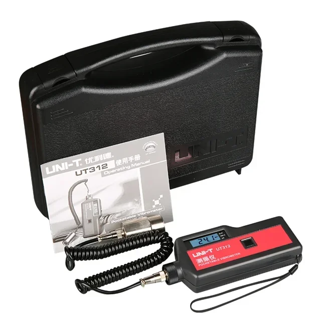2025/ UT312 Vibrometer Portable LCD Vibration  Tester Meter with Split Sensor Signal Measuring Instruments
