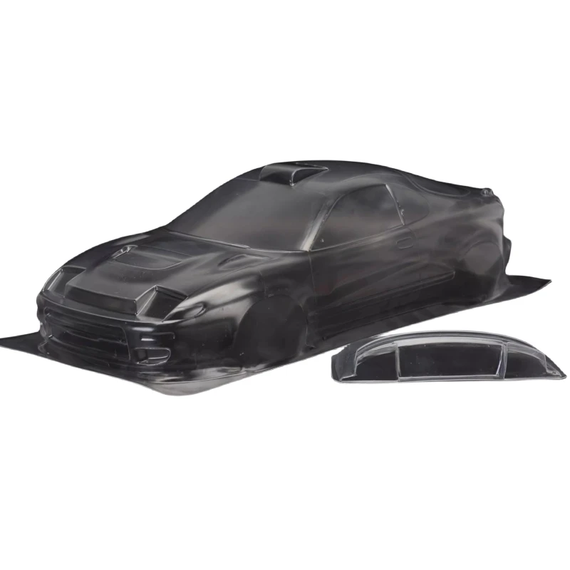 TC034 1/10 Nissan GTR R34 przezroczysty Lexan Body z tylna owiewka do podwozia 257mm RC Drift Tamiya TT-01 TT-02