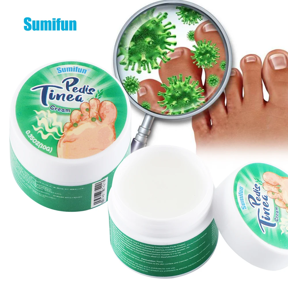 

10g Sumifun Anti Fungal Infections Beriberi Cream For Athlete's Foot Tinea Pedis Relief Foot Itch Erosion Peeling Herbal Plaster