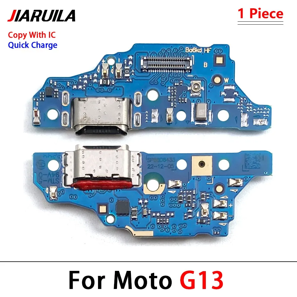 20Pcs,  Fast Charging Port Connector Board Dock Charger Flex Cable For Moto G04 G24 G34 G54 G53 G51 G84 5G G31 With Microphone