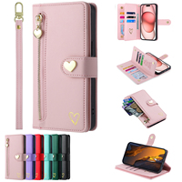 Flip Zipper Wallet Case for Ulefone Note 12 12P Leather Lanyard Phone Cover For Ulefone Note 11P 10 8P 7 Wrist Strap Phone Bag