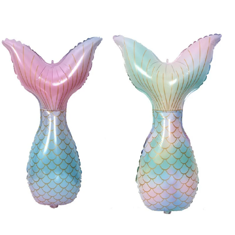 52X85cm Mermaid Tail Aluminum Foil Balloon Party Decoration Supplies