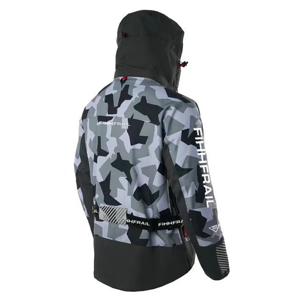 Wasserdichte Windjacke für Herren, Outdoor-Sport-Hardshell-Jacke zum Angeln, Kajakfahren, Segeln, winddichter Regenmantel zum Bergsteigen – Detail 7