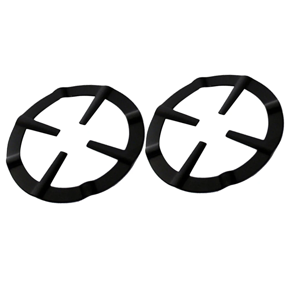 

2Pcs Pot Stand Coffee Pot Holder Gas Range Support Rack Heat Resistant Nonrust Portable for Home Use Black