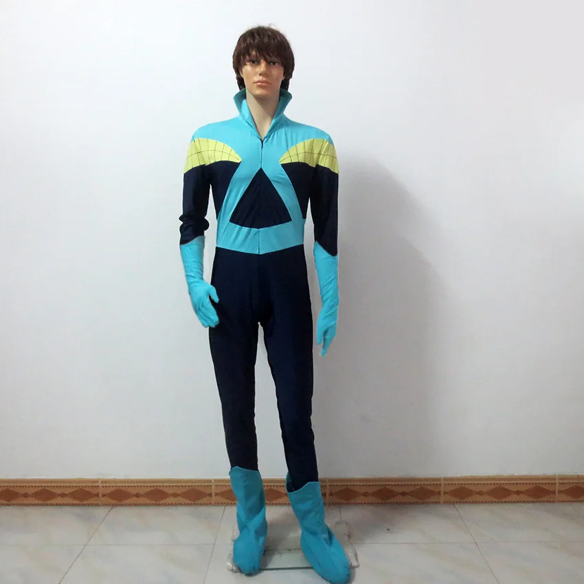 Superhero Nightwing Discowing Version Uniform Outfit Costume Halloween Christmas Custom Made Any Size