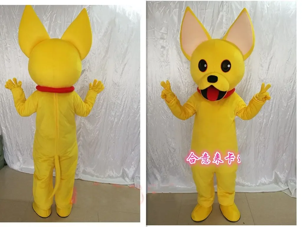 Christmas Dog Mascot Costume Clothing Dog Mascot Costume Fancy Dress Suit Cartoon Apparel Gift For Halloween Party